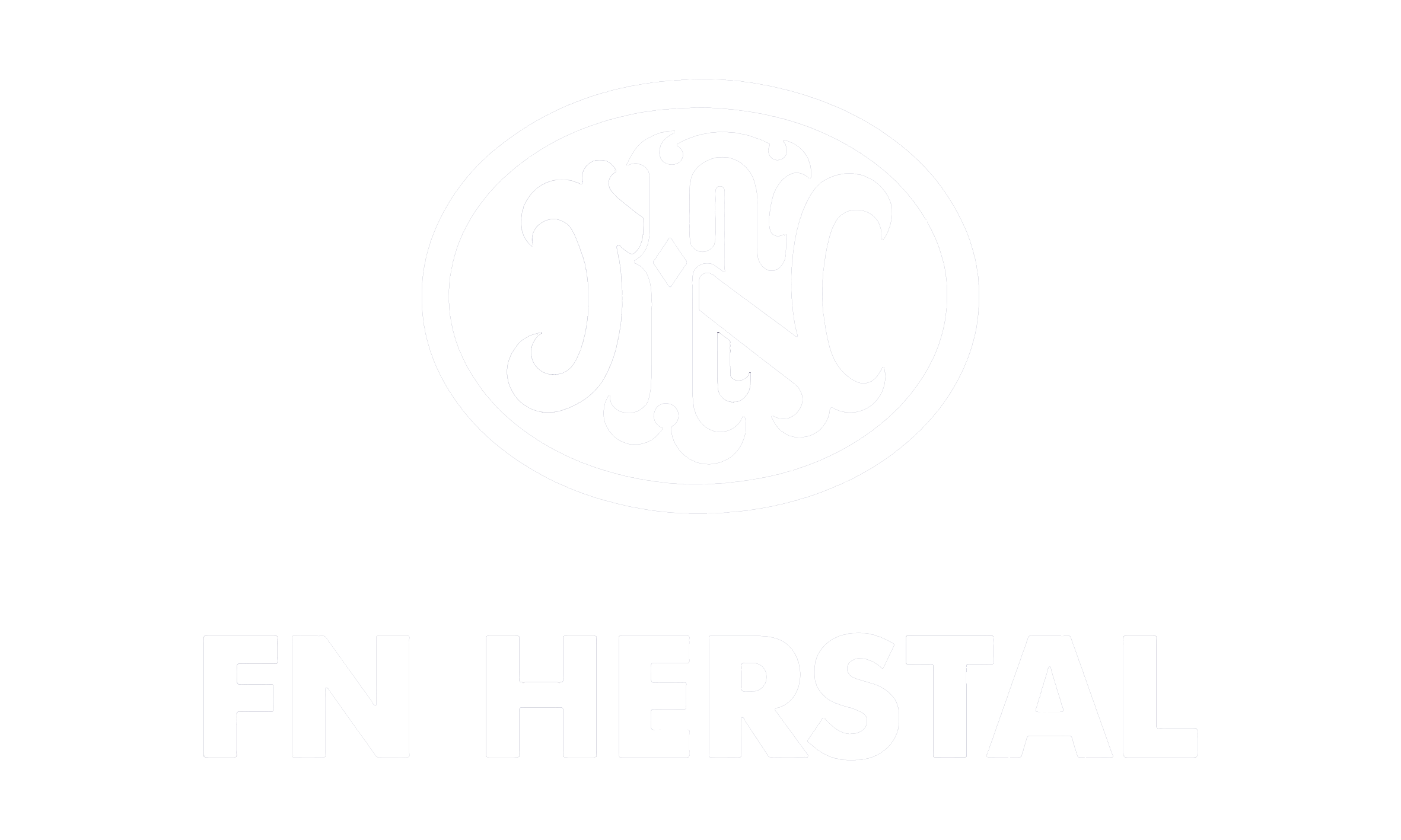 FN Herstal Logo - White