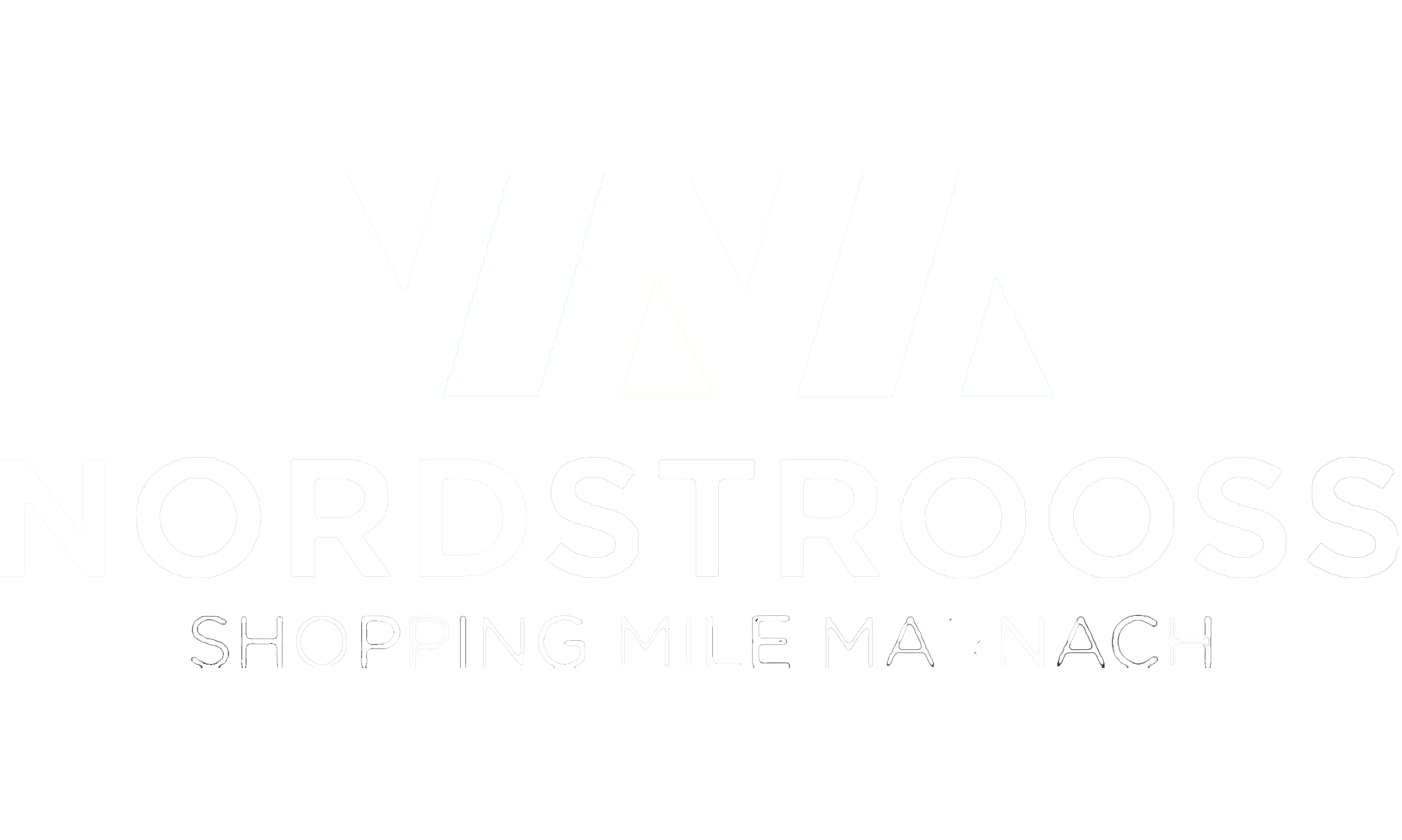 Nordstrooss Logo - White