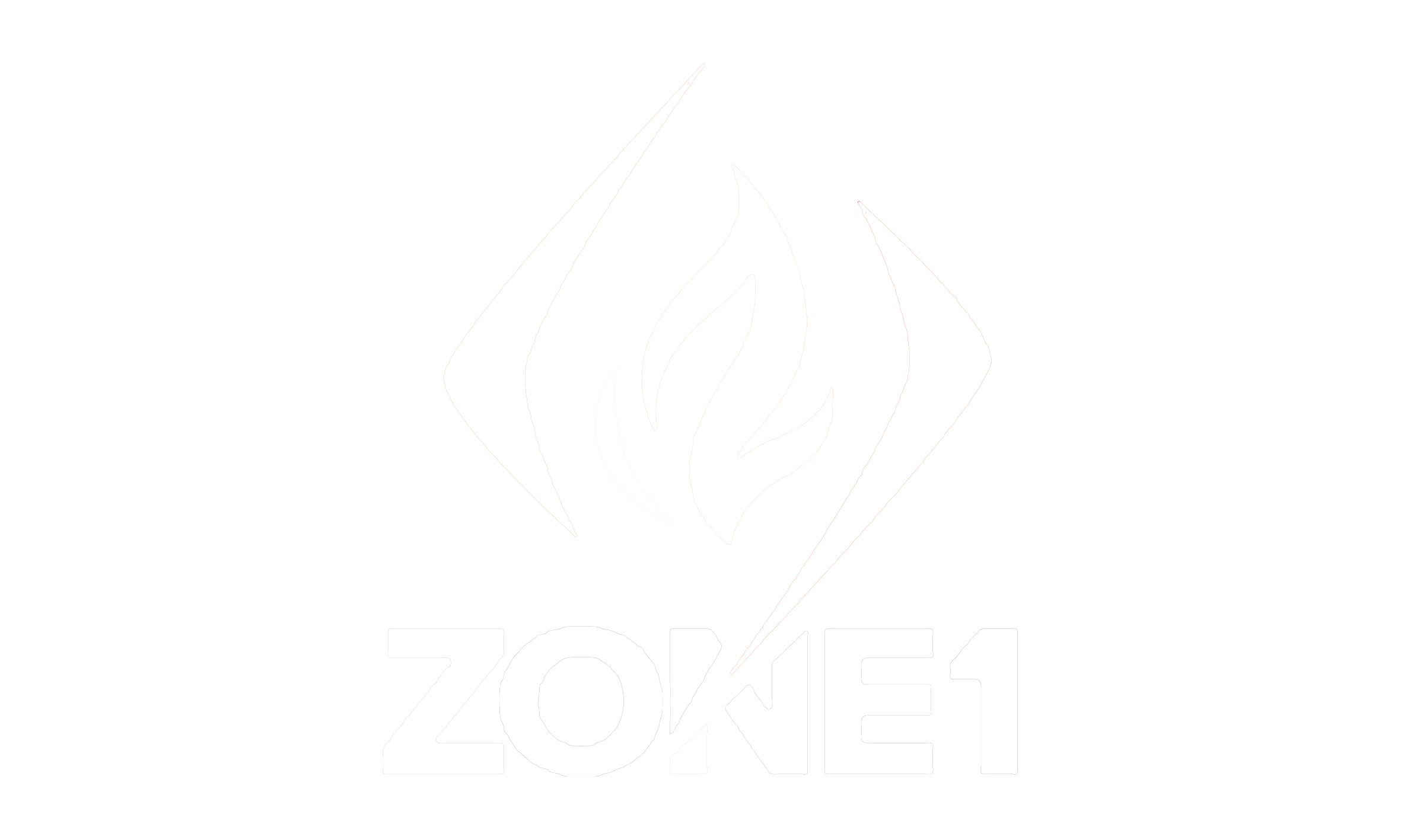 Zone1 Logo - White